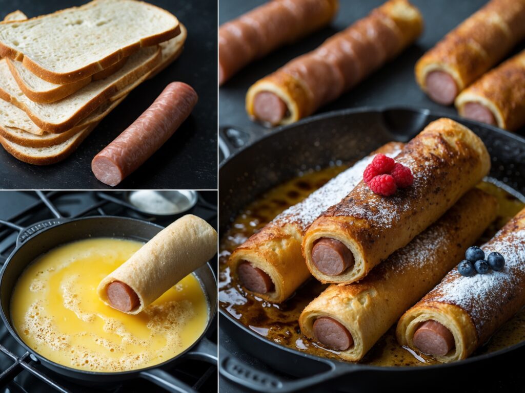 Toast Sausage Roll-Ups